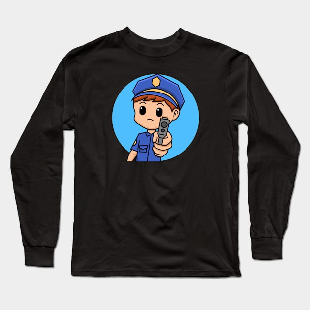 policeman Long Sleeve T-Shirt by BarnawiMT